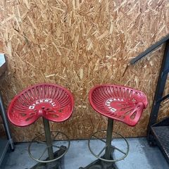 2 x tractor chair stools