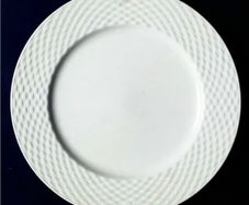 2  Extra Large White PAGNOSSIN  President Dinner Plates Treviso