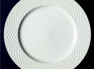 2  Extra Large White PAGNOSSIN  President Dinner Plates Treviso