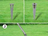 Chain Link Fence with Posts Spike Galvanised Steel 25x1 m