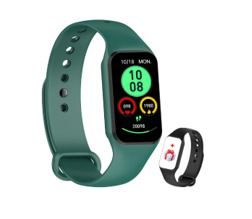IOWODO Smart Watch, Fitness Watch with Heart Rate/Messages Alert/Blood Oxygen/Sleep Monitor, 5ATM Waterproof Step Counter