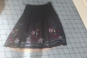 NWT  100% Wool Summum Navy Skirt Size 10