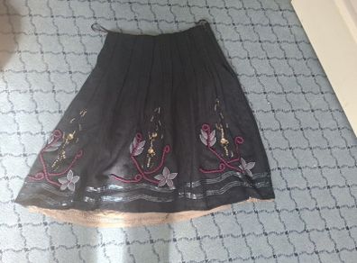 NWT  100% Wool Summum Navy Skirt Size 10