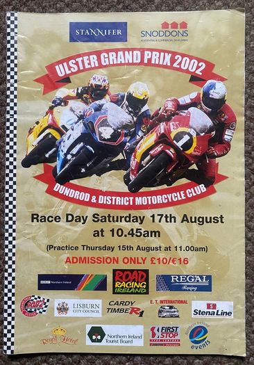 2002 Ulster Grand Prix Programme - Motorcycle Racing - Dundrod Circuit, Antrim