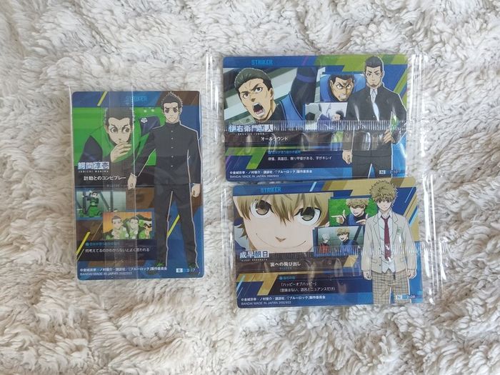 Blue Lock anime cards manga bandai Isagi Yoichi Itoshi Bachira Rensuke