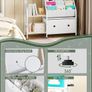 Kids Bookshelf and Toy Storage, Children's Bookcase with 3-Tier Storage Shelf and 2 Drawers, Toddler Bookshelf for Kids Room, Nursery, Classroom, White Image 6