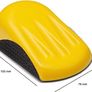 Glass Polish 15902 Foamed Hand Sanding Block for 125mm Hook & Loop Grip Abrasive Discs - 90 x 150mm Image 3