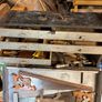 Large vintage tool box and tools Image 3