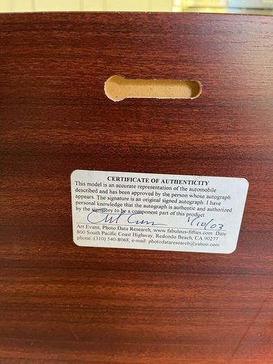 Mercedes 300 SLR Signed by Stirling Moss COA 1/18 Rare