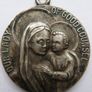 Vintage Antaya Sterling Silver ''our Lady Of Good Counsel'' Pendant Medal Image 2