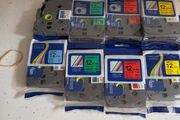 brother 12mm laminate tape  9 TZ cartridges