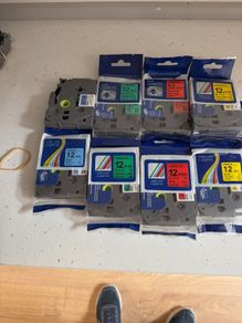 brother 12mm laminate tape  9 TZ cartridges