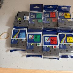 brother 12mm laminate tape  9 TZ cartridges