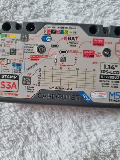 Cardputer. Computer size of credit card from M5 Stac