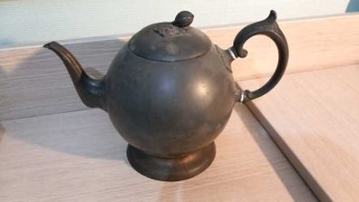 Antique Victorian Pewter Tea Pot, 150+ years old