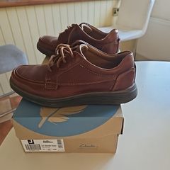 Mens Brown leather Clarks Shoes