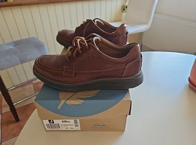 Mens Brown leather Clarks Shoes