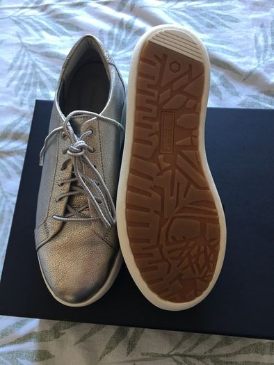 New Timberland silver trainers