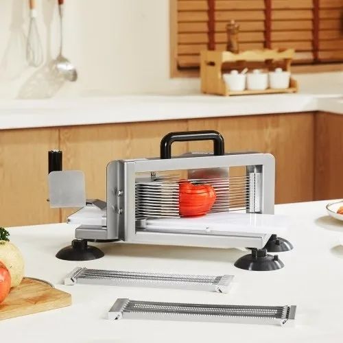 Commercial Tomato Slicer, 1/4"+3/8"+3/16" Tomato Cutter Slicer, Stainless Steel Heavy Duty Tomato Slicer Machine,