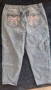 Miss Selfridge bow jeans