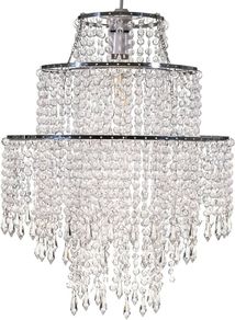 NEW SALE | 3-Tier Clear Chandelier Light Shade | Lamp Shade for Pendant Light Ceiling Light Shade Acrylic Crystal Chandelier Easy Fit Lampshades for Ceiling Lights