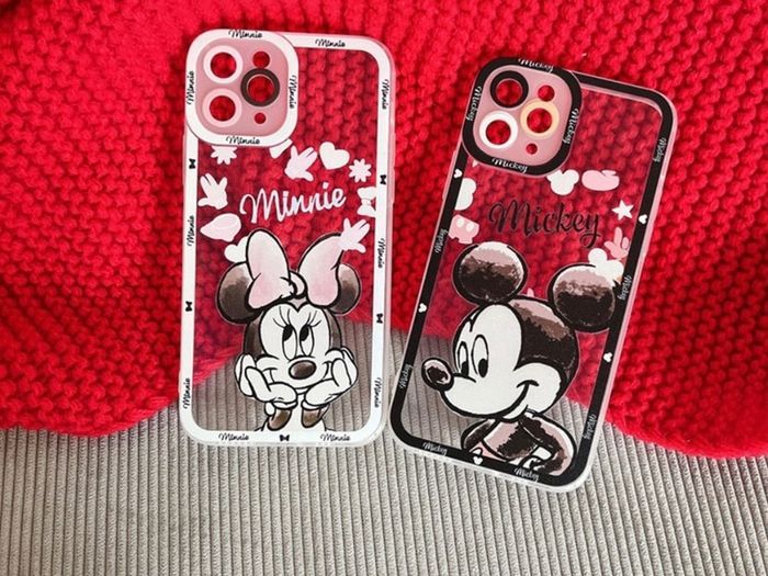 Cartoon Art Painting Mickey Mouse Phone Case For iPhone 14 13 12 11 Pro Max Mini X XS XR 7 8 Plus Transparent Soft Clear Cover