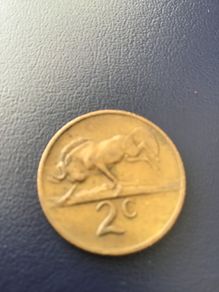 1974 South Africa 2 Cent coin