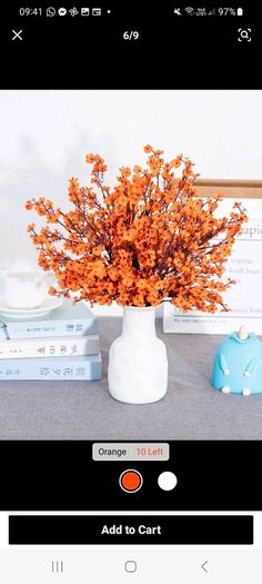 Artificial Full Star/Babysbreath Flowers X 4