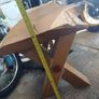 hand made solid oak coffee table Image 4
