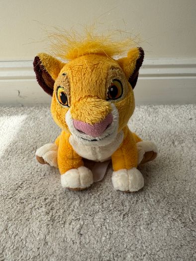 Disney Store Lion King Young Simba Plush approx. 7 Inch Used Please see pictures