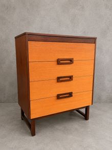 Mid century teak drawers vintage retro Danish