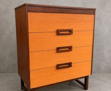 Mid century teak drawers vintage retro Danish