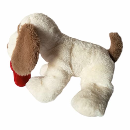 Cute Puppy Dog Holding Heart