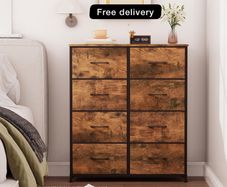 Tall Chest of Drawers for Bedroom with 8 Drawers,