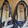 Brand New Atmosphere Navy Polka Dot Shoes Image 3