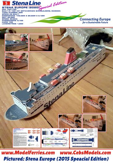 Card Model Ferry Kits (Over 300 to choose from)