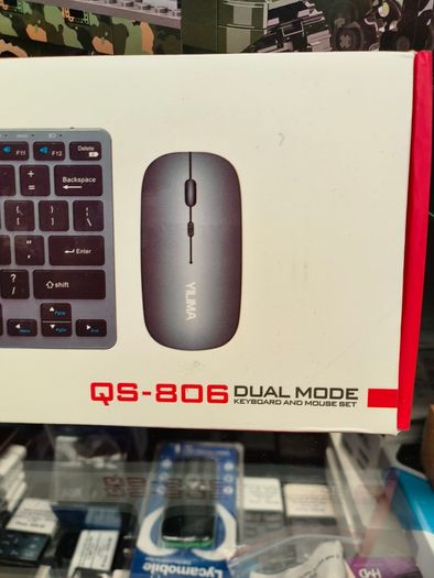 Yilima QS-806 Dual Mode Keyboard And Mouse Combo, Bluetooth Wireless Silent Keys