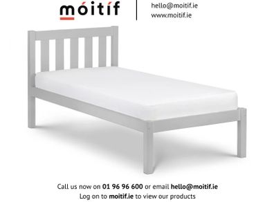 Una Single Bed - Dove Grey