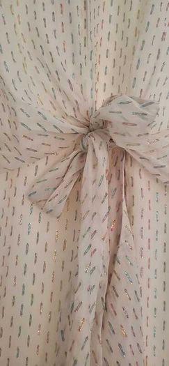 UTERQUE White Mulberry Silk Faux Wrap Dress Sz L (Fit 10-12UK)