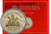 Vatican 2 Euro Brilliant Uncirculated Coin 2024 - 750th Anniversary of the death of Saint Thomas Aquinas