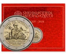 Vatican 2 Euro Brilliant Uncirculated Coin 2024 - 750th Anniversary of the death of Saint Thomas Aquinas