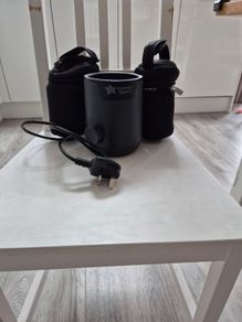 Tommee Tippee Bottle Warmer & 2 Portable Insulated Bottle Bags