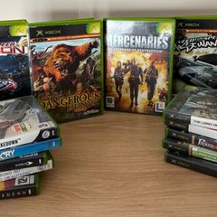 x14 original Xbox games, incl. Need for Speed, Mercenaries, and Prince of Persia