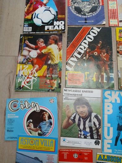 football program lot all Liverpool fc related