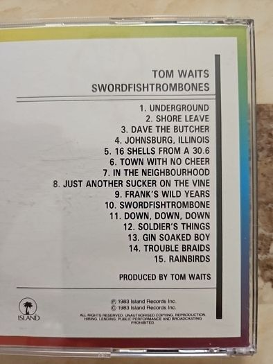 Tom Waits CD - Swordfishtrombones