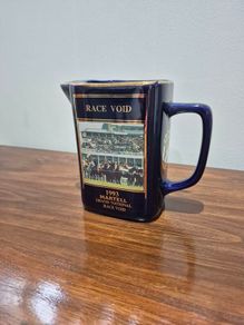 Rare 1993 Martell Grand National Ceramic Jug Seton Pottery Cornwall