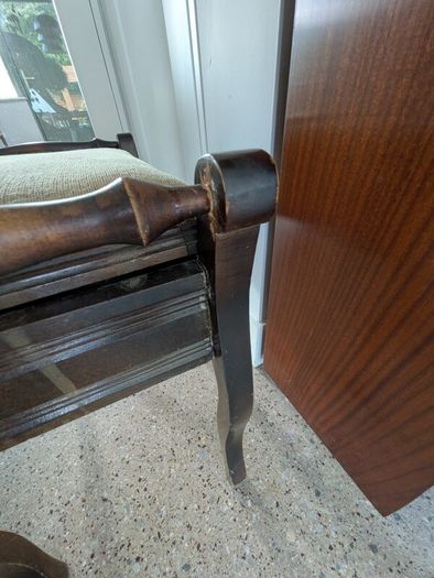 Edwardian Mahogany Piano Stool