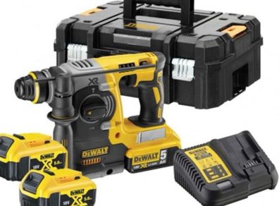 DeWalt DCH273P2-GB - 18V XR Brushless SDS-Plus Hammer Drill - 2x5Ah - 24 mm