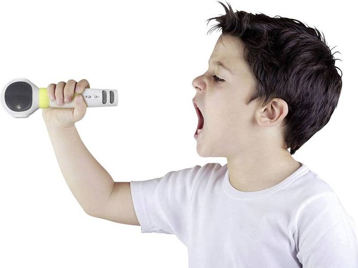 Technaxx MusicMan Karaoke Microphone Kids BT-X36, 115dB, Bluetooth, playtime 22 hours, white