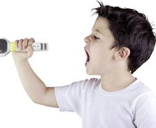 Technaxx MusicMan Karaoke Microphone Kids BT-X36, 115dB, Bluetooth, playtime 22 hours, white